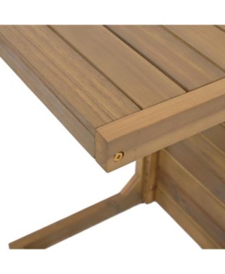 Light Brown Chair (Set of 2) and Dark Brown accent table