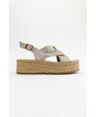Lontano Suede Leather Platform Sandal (Women)