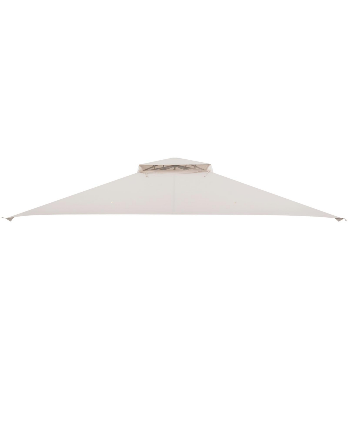 10 x 12 Feet Gazebo Replacement Top with Air Vent and Drainage Holes-Beige - Beige