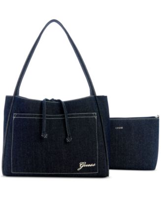 GUESS Damira 2-in-1 Denim Tote Bag - Macy's
