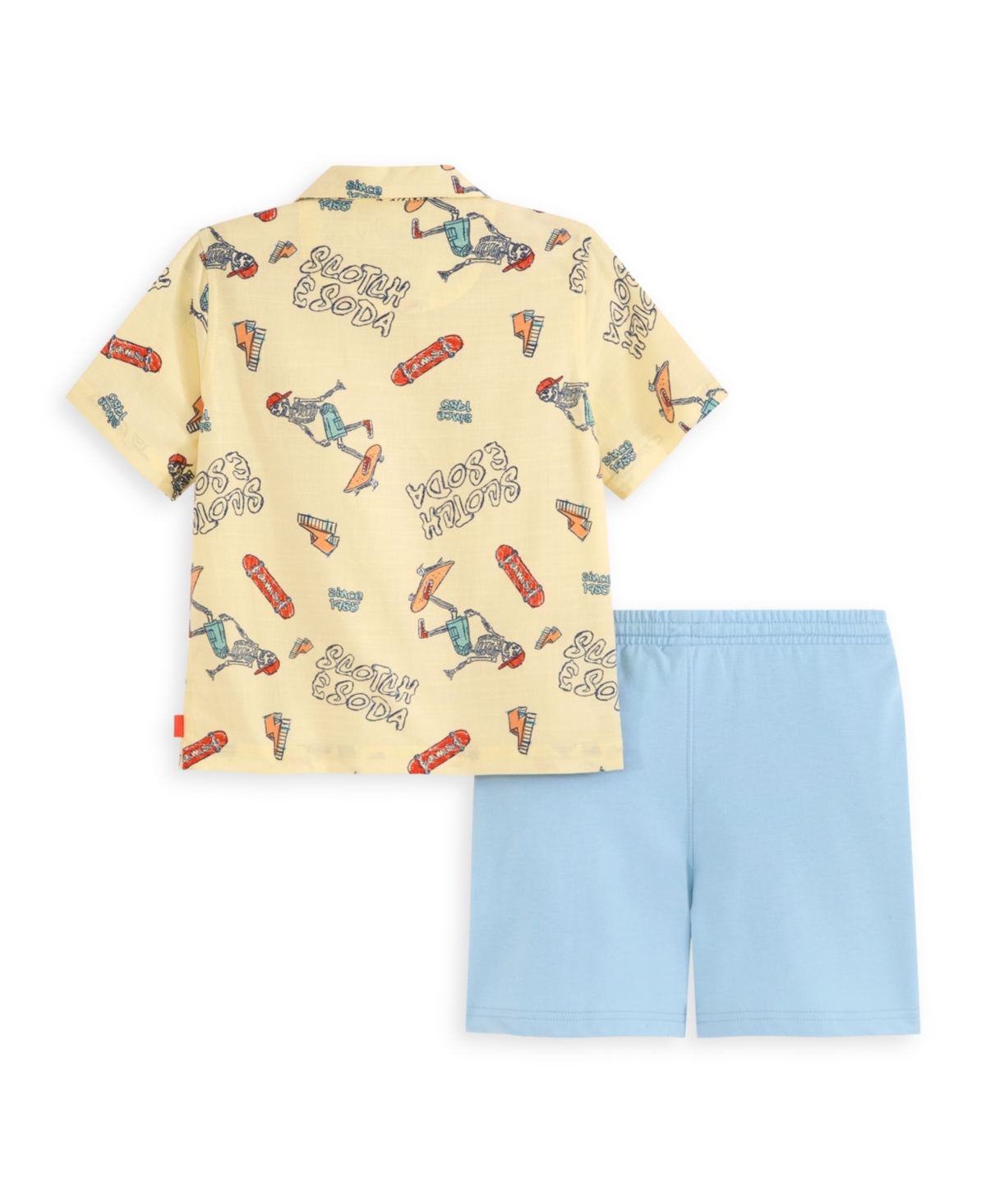 Scotch & Soda Little Boys 2-piece Woven Shirt And Shorts Set