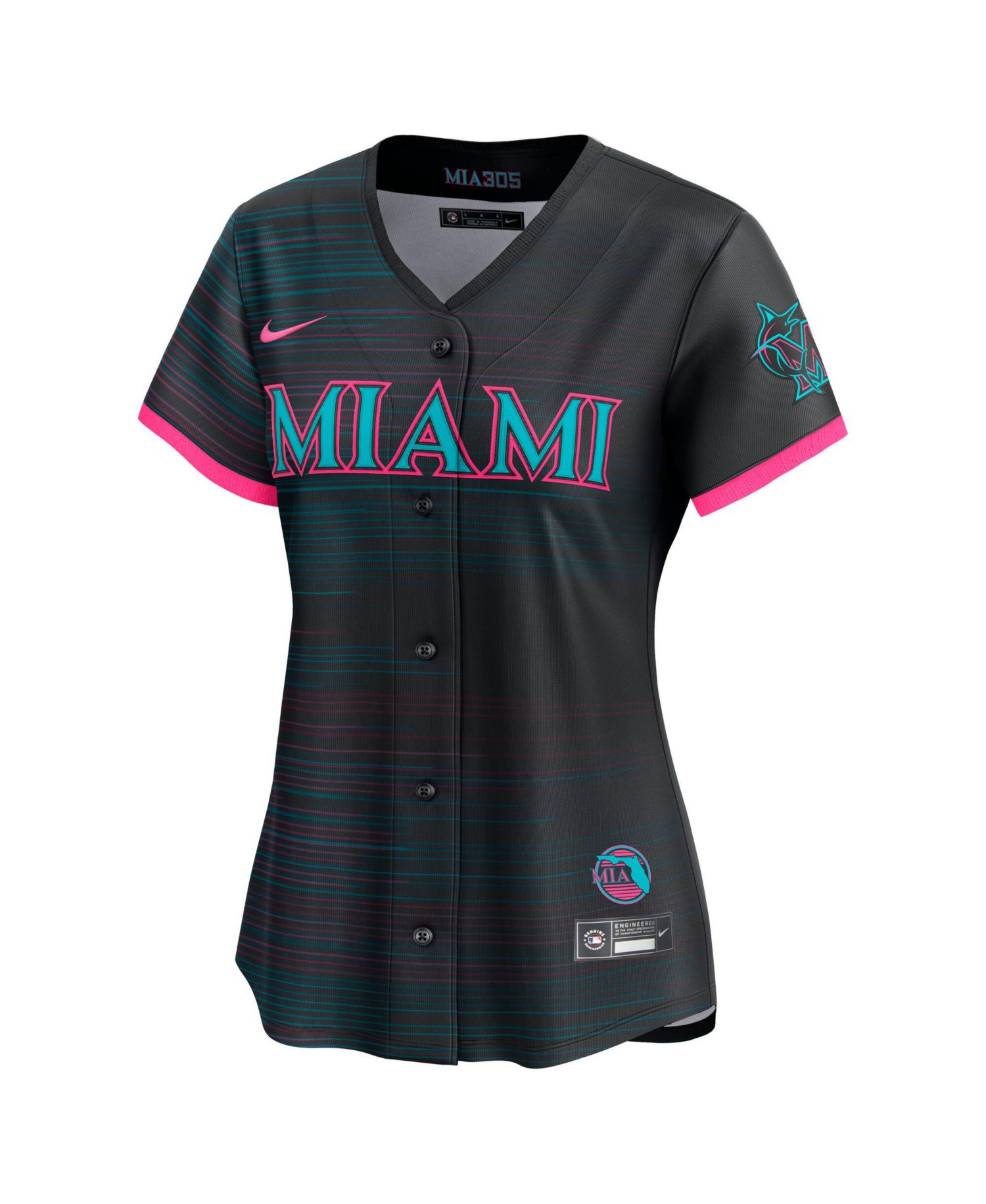 Men's Black Miami Marlins 2025 City Connect Limited Jersey