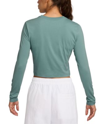 Sportswear Women's Chill Knit Slim Long-Sleeve Cropped Top