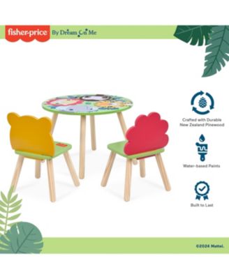 Fisher Price Animal Kingdom Table & Chair in Jungle Print