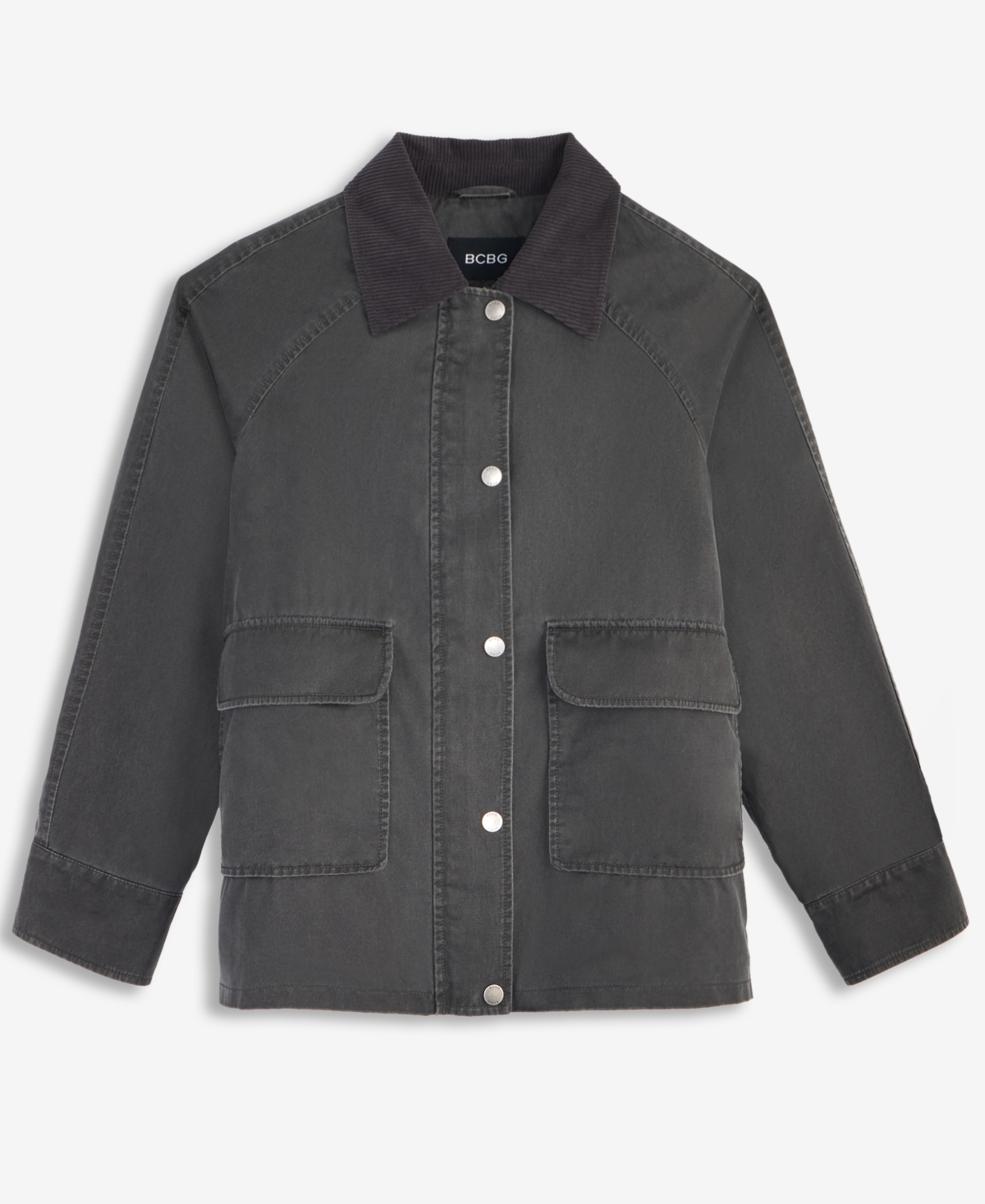 Bcbgmaxazria Women's Corduroy-collar Barn Jacket, Exclusively At Macy's In Blue