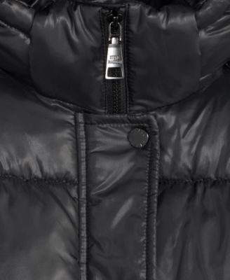 Women's Shiny Hooded Maxi Puffer Coat