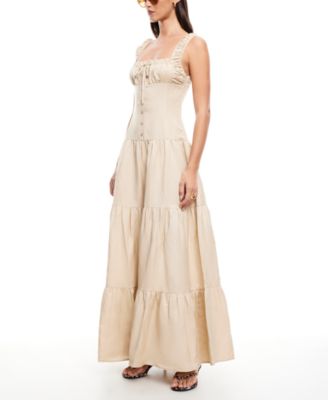 Women's Heart-Shaped Maxi Dress