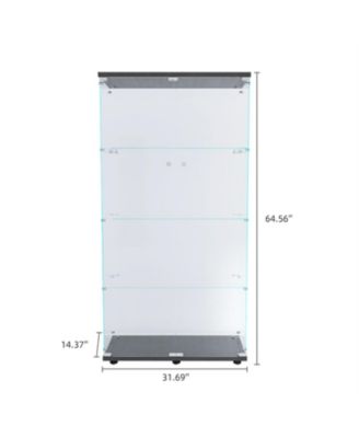 LED Strip Light Glass Display Cabinet