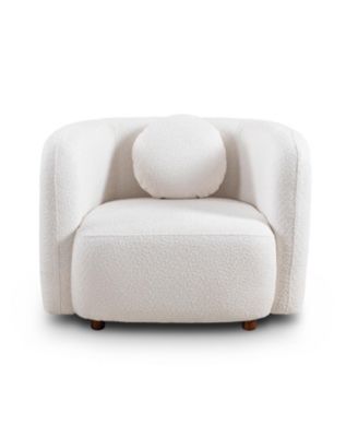  Boucle Accent Chair - Japandi Style