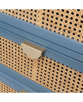 Streamdale 3 Drawer Cabinet,Natural rattan,American Furniture,Suitable for bedroom, living room, study