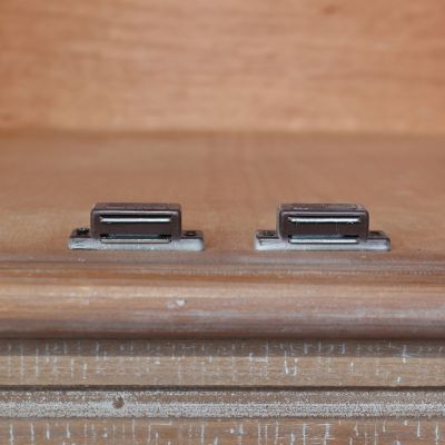 55" Rustic Wood Tower Cabinet with Storage