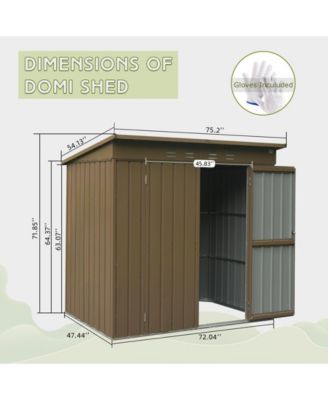Streamdale Metal Storage Shed Rust, Rain, & Wind Resistant