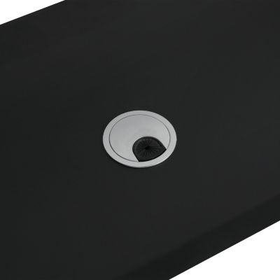 Wall-Mounted Vanity with Soft-Close Doors and Ceramic Sink