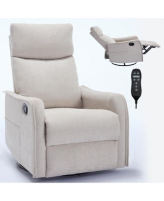 One Pack Swivel in Fabric  Heat Massage Manual Recliner Chair