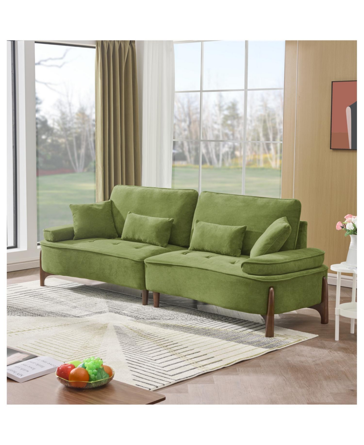 Streamdale Cozy Deep-Seated Sofa with Pillow (103")