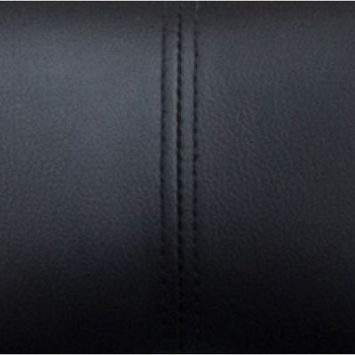 Adjustable Upholstered Swivel Barstool Set of 2, Black