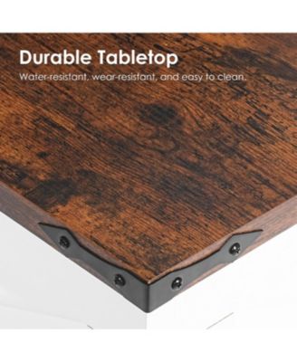 80cm MDF Lift-Top Barn Door USB Charging Coffee Table