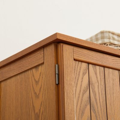 72" Storage Cabinet with Doors & Shelves, Oak(75 characters)
