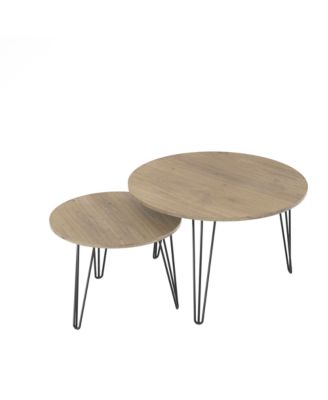 Streamdale 27.56" Round Nesting Coffee Table Set