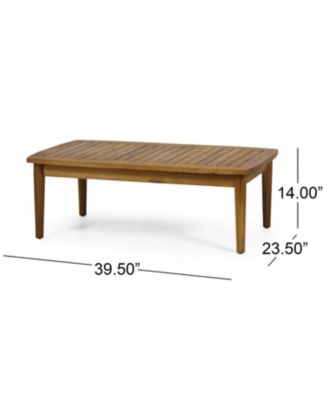 Streamdale Willowbrook Acacia Wood Loveseat And Coffee Table Set