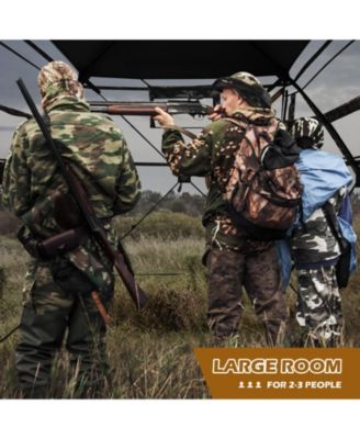 360&amp;#xB0; One Way See Through Hunting Blind Ground Blind with Portable Carrying Bag