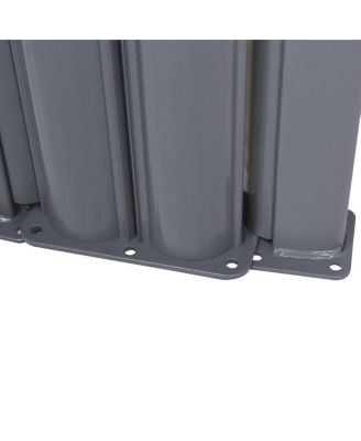 237 x 63 Inch Patio Retractable Double Folding Side Awning Screen Divider