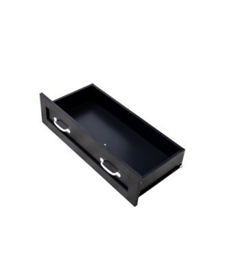 Streamdale Black Side Cabinet with 6 Drawers for Living Room, Bedroom or Hallway