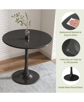 Streamdale Modern Round Dining Table, 31.5", Kitchen, Living Room