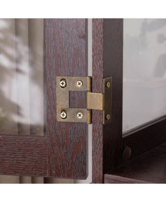 Lighted Glass Curio Cabinet for Display & Storage