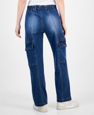 Juniors' High-Rise Cargo Skater Jeans
