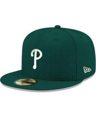 New Era - Men's Green Philadelphia Phillies White Logo 59FIFTY Fitted Hat