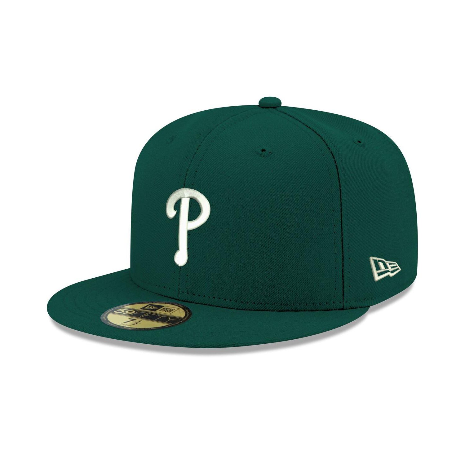 Men's Green Philadelphia Phillies White Logo 59FIFTY Fitted Hat