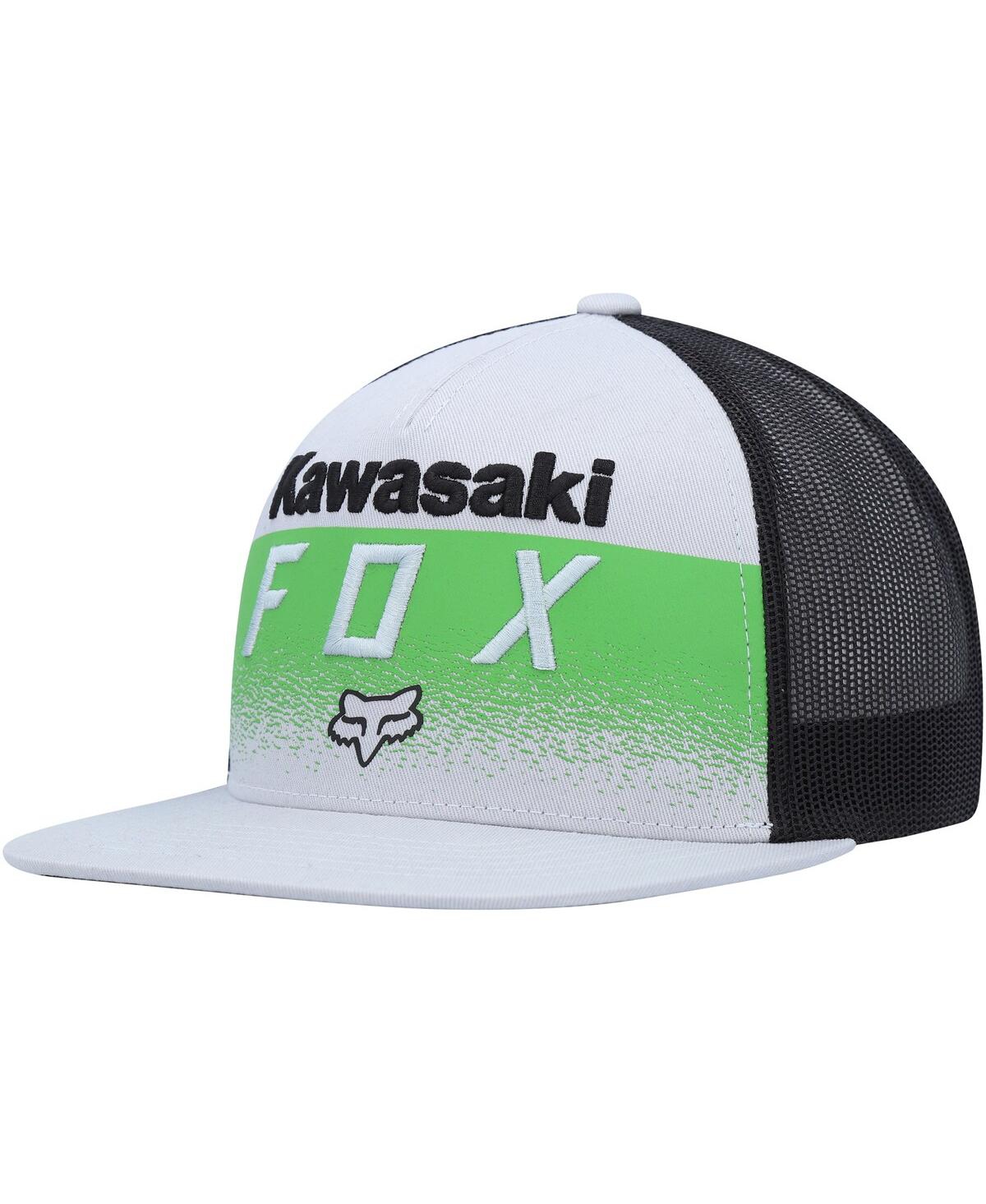 FOX X KAWASAKI MEN'S GRAY/BLACK SNAPBACK HAT 