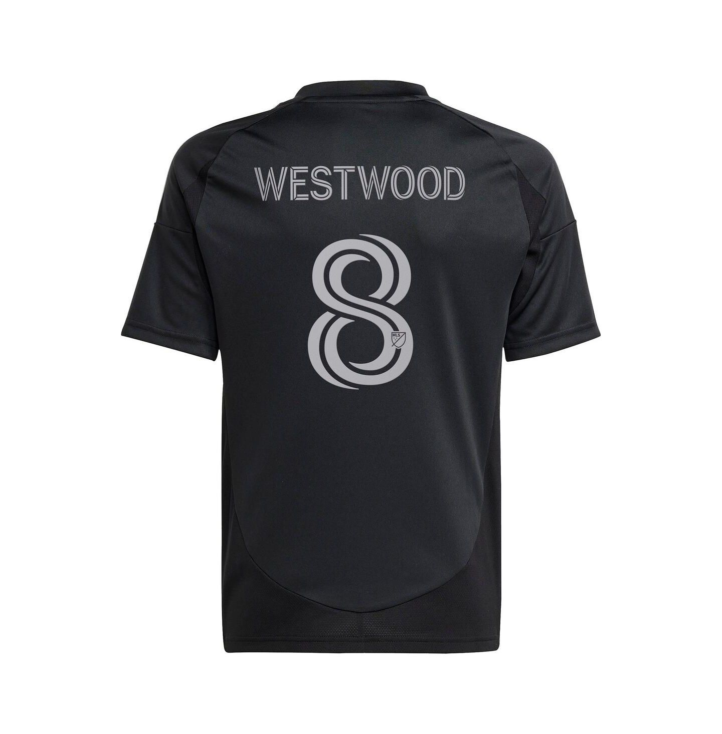 Детская джерси adidas Ashley Westwood Charlotte FC 2025 Fortress Kit Replica, цвет чёрный — фото 3