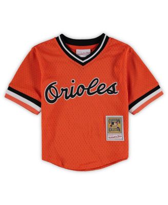 Preschool Toddler Cal Ripken Jr. Orange Baltimore Orioles Cooperstown Collection Mesh Batting Practice Jersey