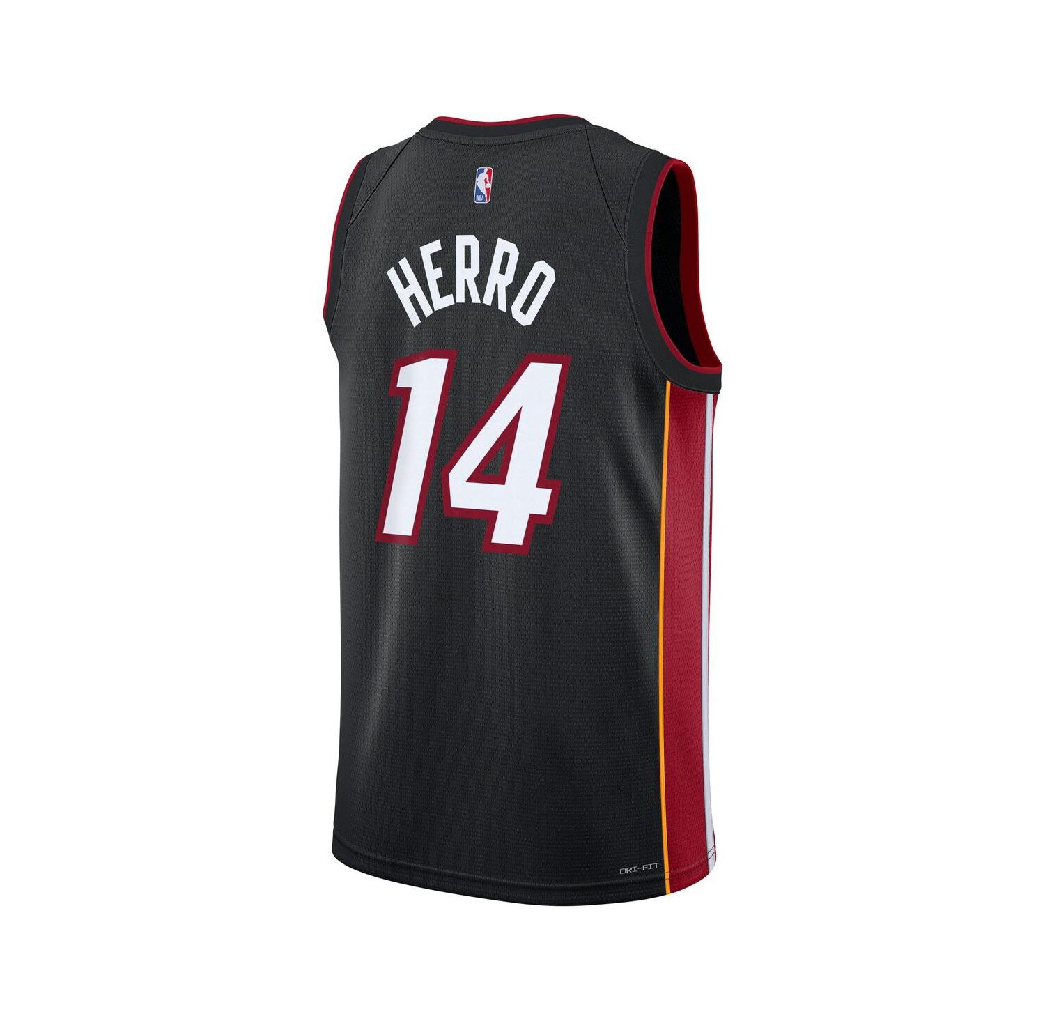 Big Boys and Girls Tyler Herro Black Miami Heat Swingman Jersey - Icon Edition
