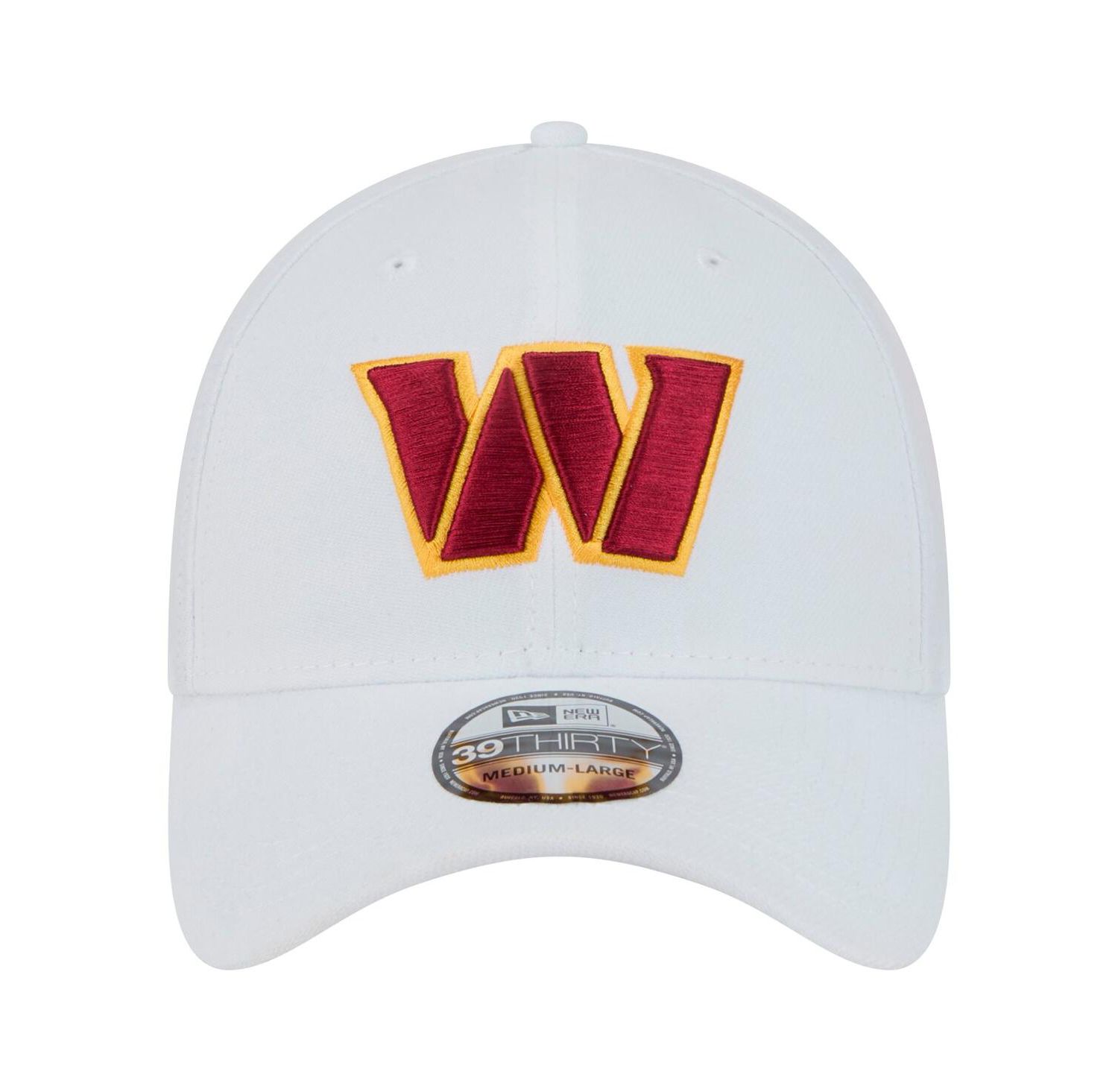 Men's White Washington Commanders Main 39THIRTY Flex Hat