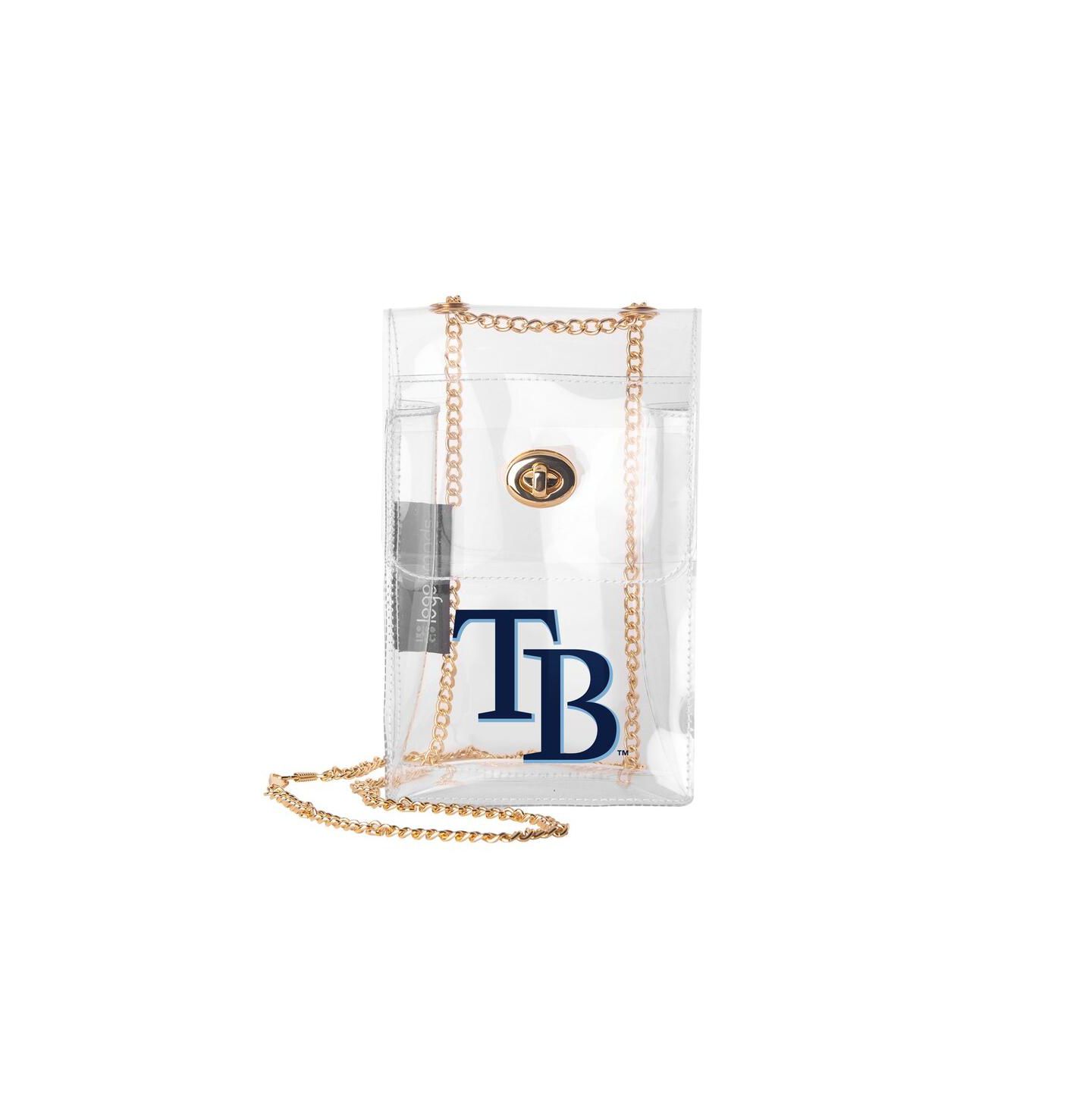 Женская сумка Logo Brands Tampa Bay Rays Clear Essential Crossbody Purse — фото 1