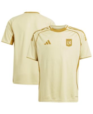 adidas - Big Boys and Girls Tan LAFC 2025 One Planet Pre-Match Top