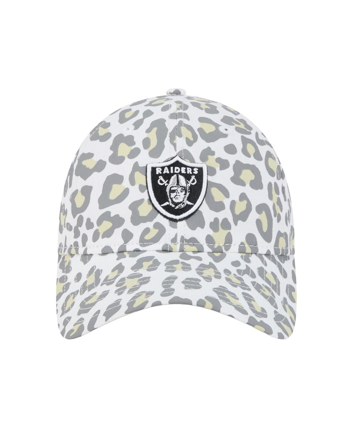 New Era Women's White Las Vegas Raiders Active Leopard 9twenty Adjustable Hat