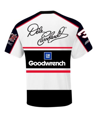 Men's White/Black Dale Earnhardt Good wrench Legend Sublimated Uniform T-Shirt