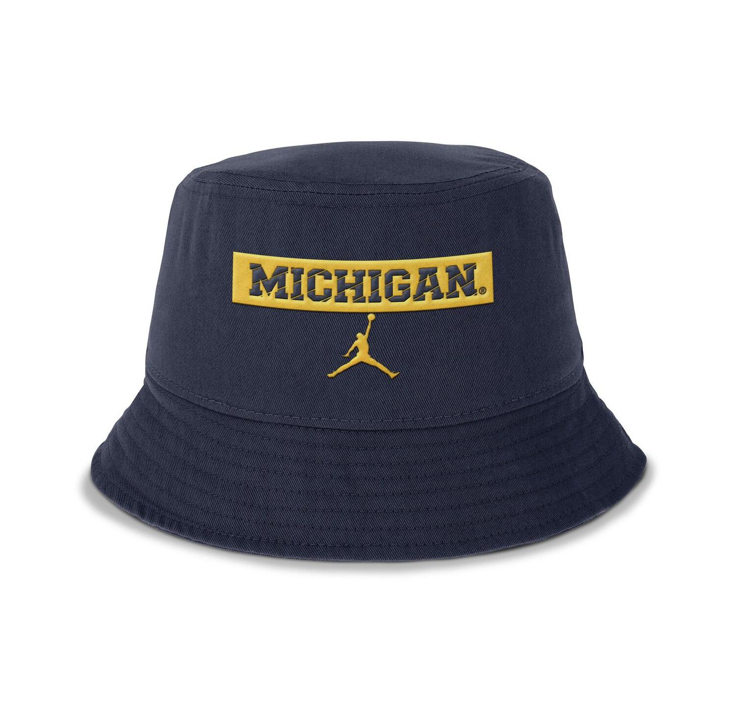 Men's Navy Michigan Wolverines Apex Bucket Hat