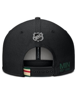 Men's Black Minnesota Wild Authentic Pro Prime Snapback Hat