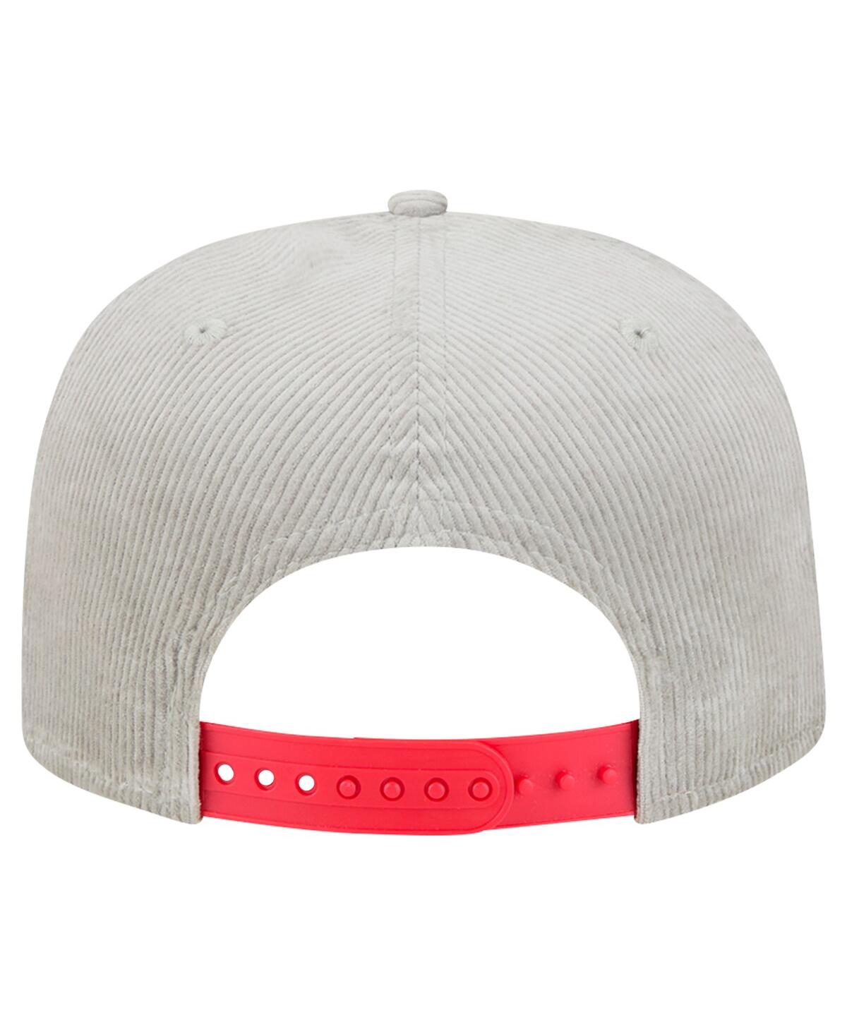 NEW ERA MEN'S GRAY MINNESOTA TWINS CORDUROY GOLFER SNAPBACK HAT 