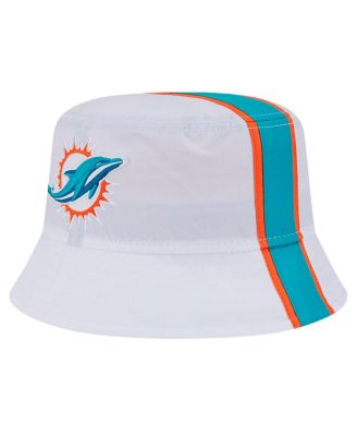 New Era - Men's White Miami Dolphins Helmet Bucket Hat