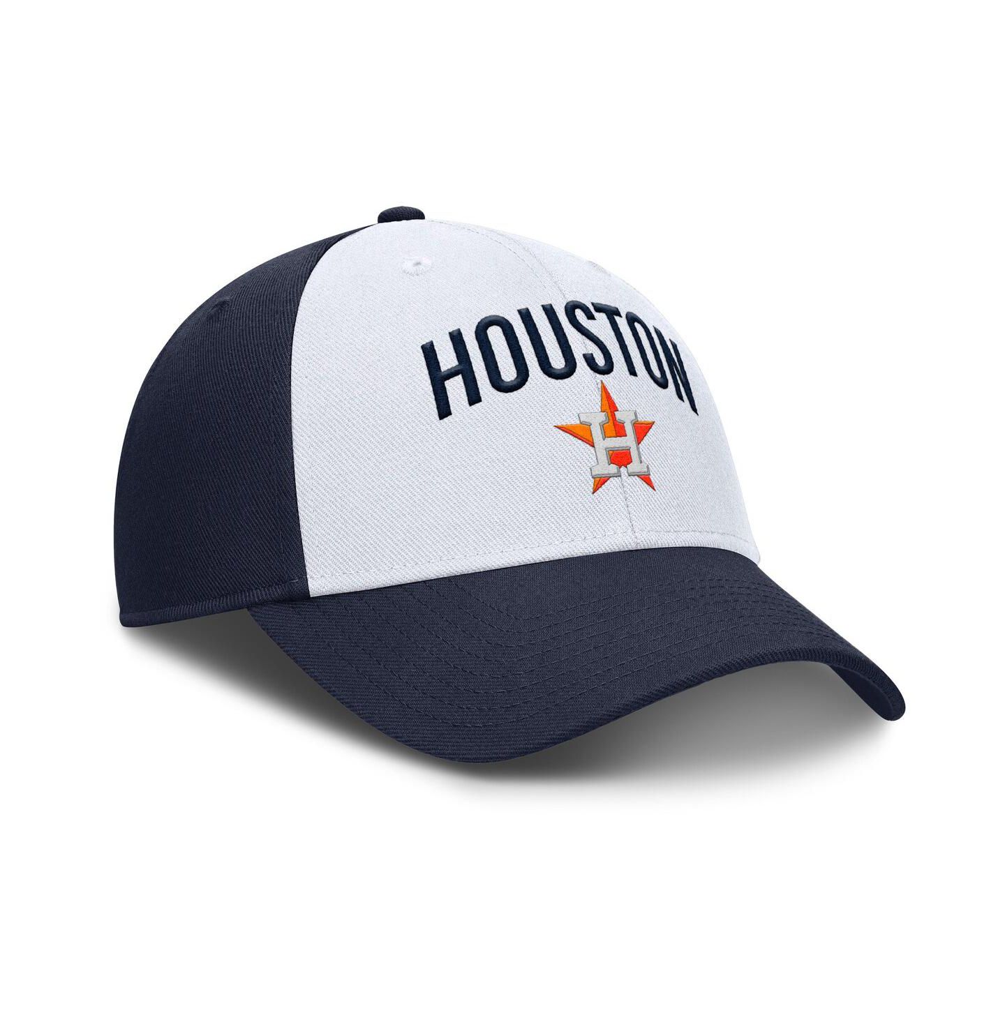 Мужская кепка Nike White/Navy Houston Astros Club Performance Adjustable Hat — фото 3