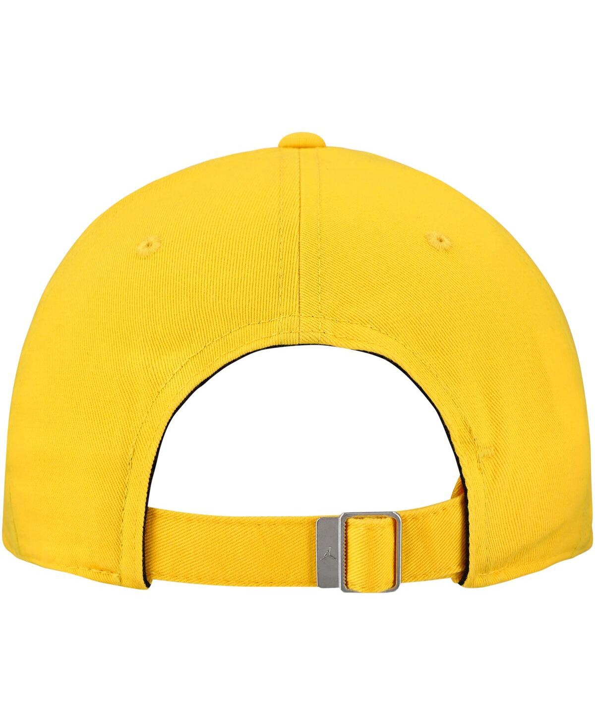 JORDAN MEN'S MAIZE MICHIGAN WOLVERINES CLUB SWOOSH PERFORMANCE ADJUSTABLE HAT 