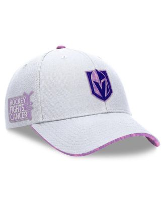 Fanatics - Men's White Vegas Golden Knights Authentic Pro Hockey Fights Cancer Adjustable Hat