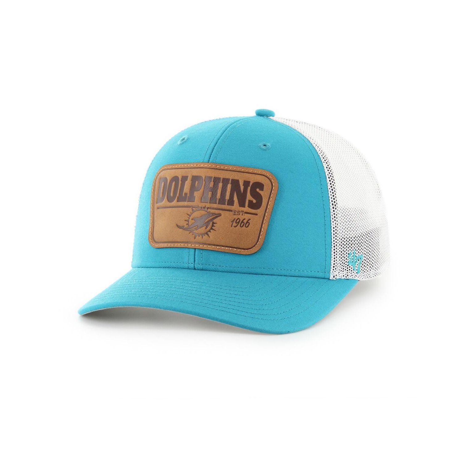 Men's Aqua/White Miami Dolphins Thrash Trophy Flex Hat