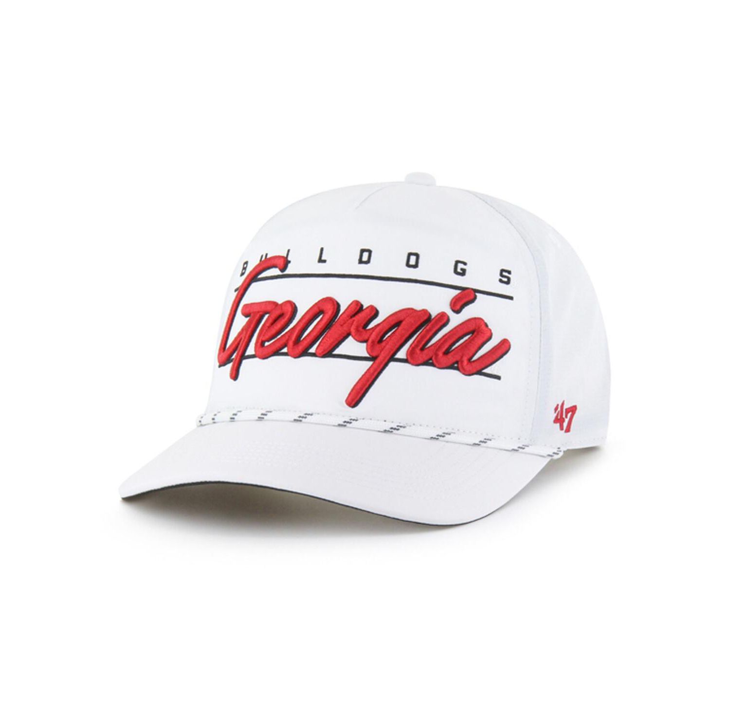 Men's White Georgia Bulldogs Condor Hitch Brrr Adjustable Hat